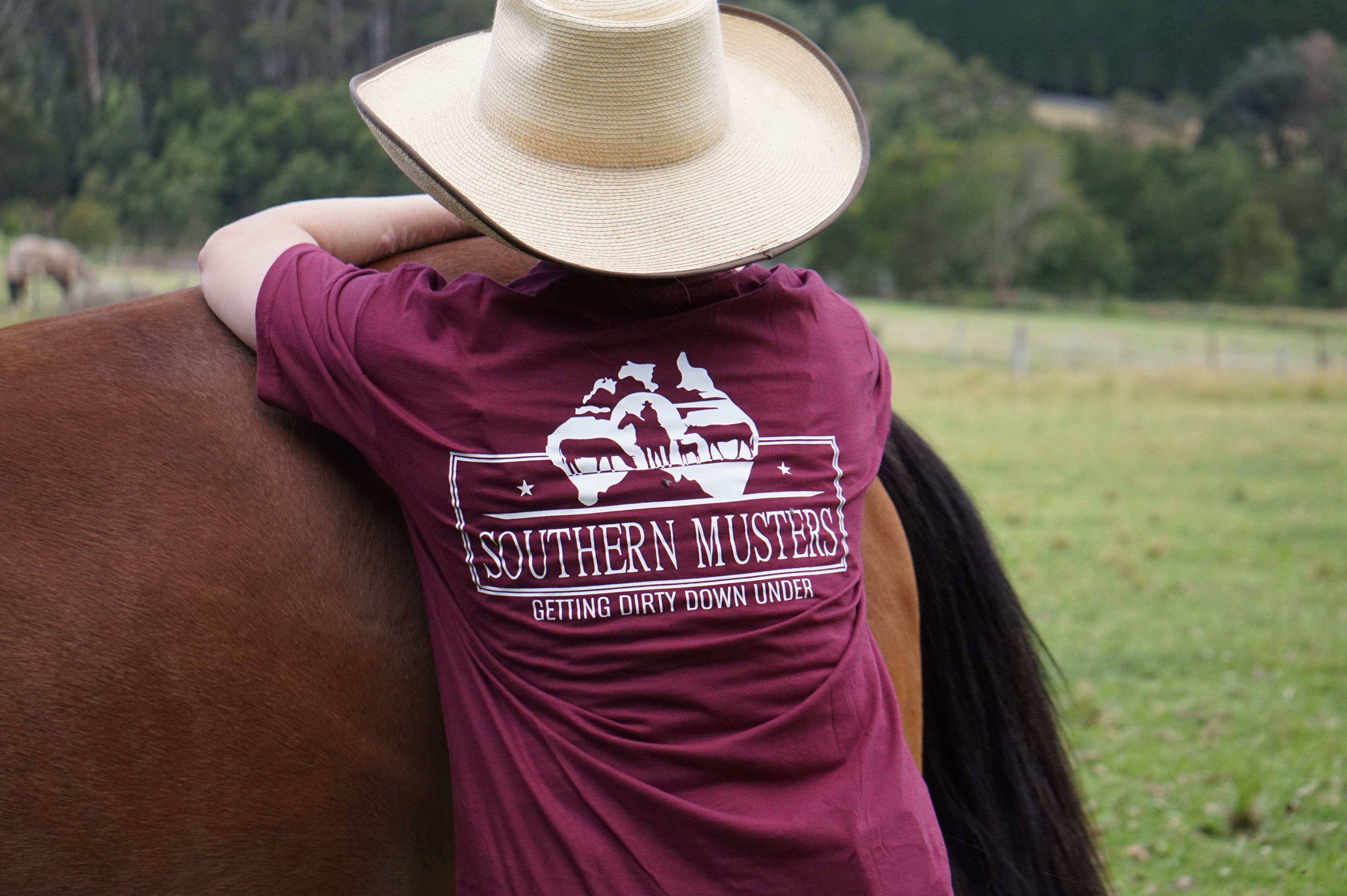 Maroon Southern Musters T-shirt