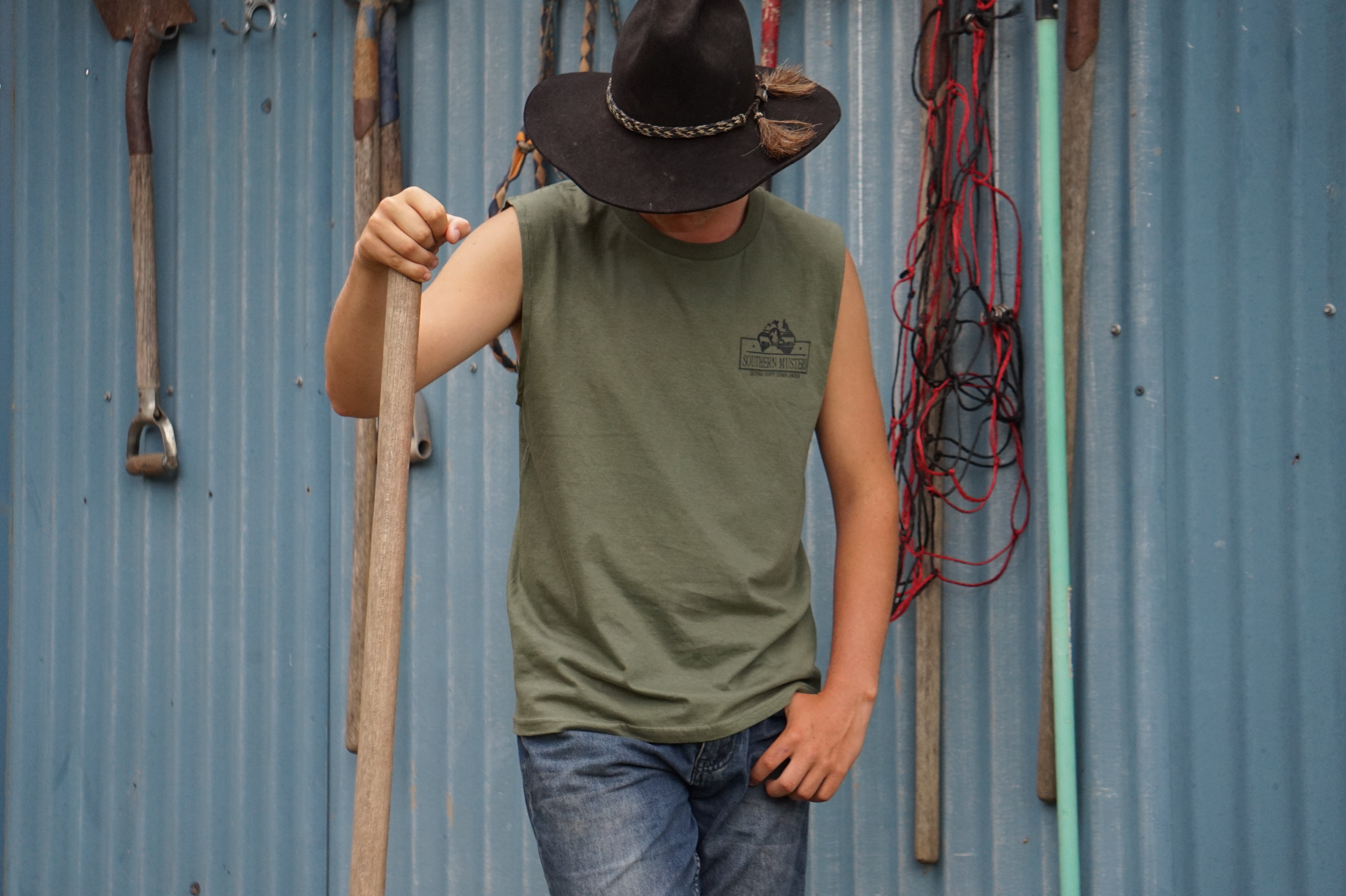 Southern Musters Green Tank Top