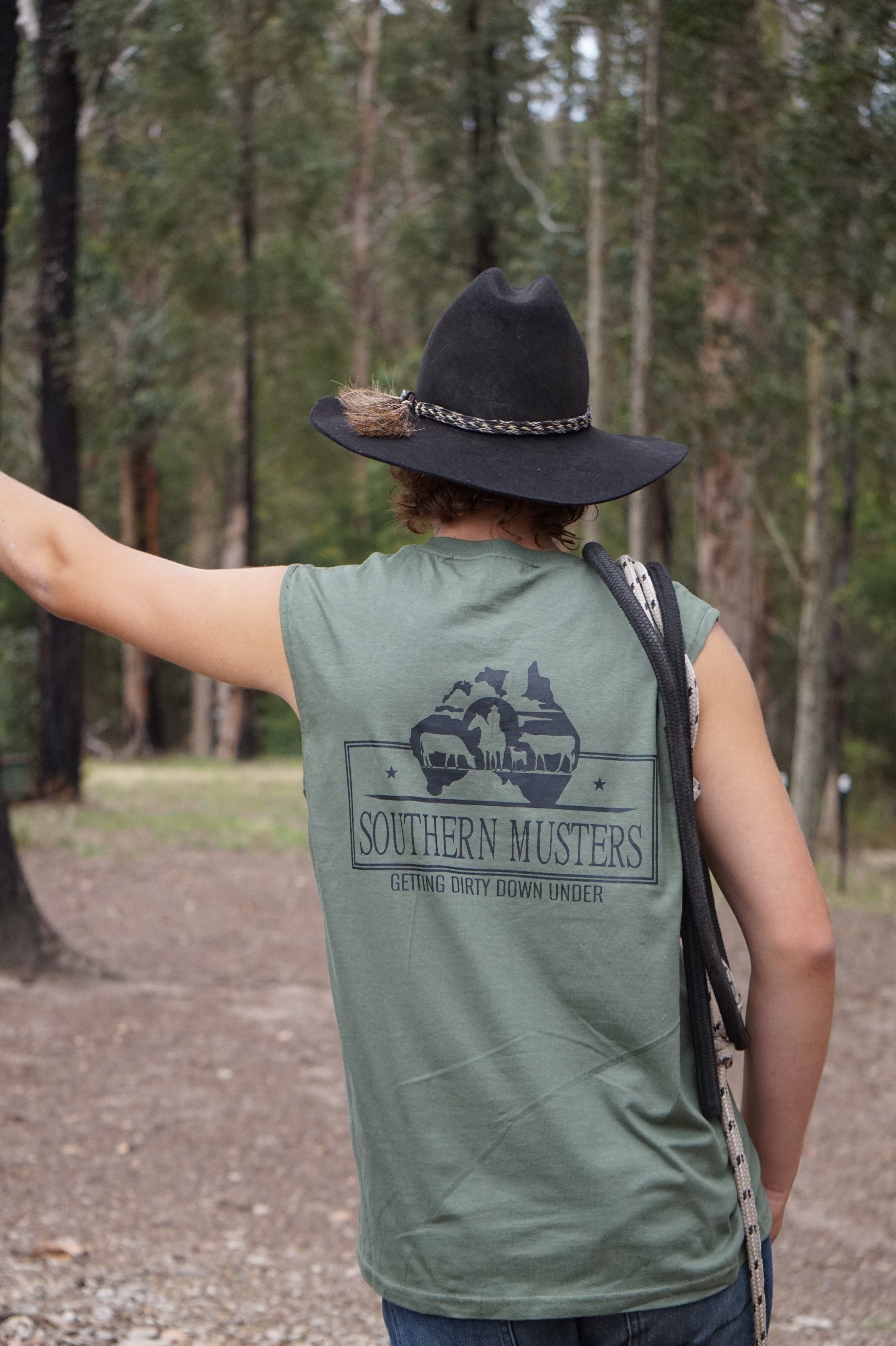 Southern Musters Green Tank Top