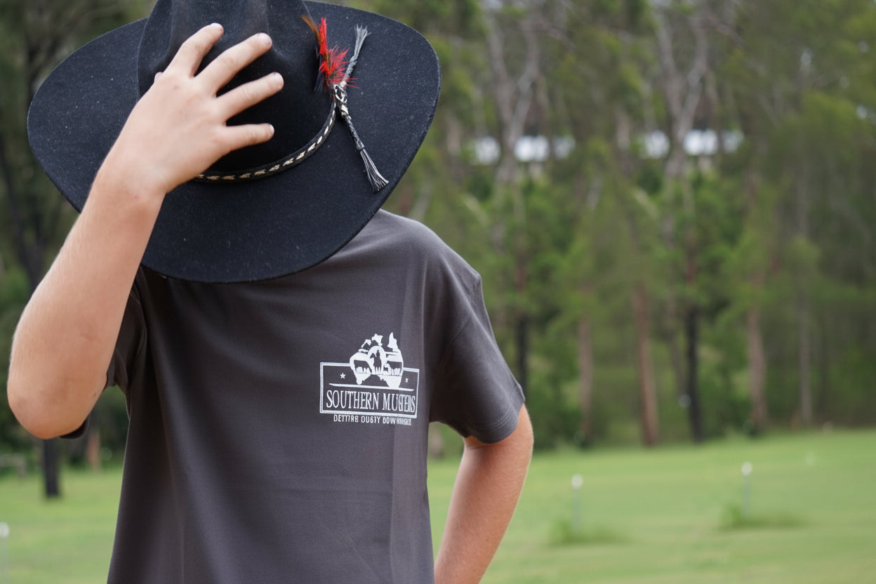 Southern Musters Charcoal Grey Kids T-shirt