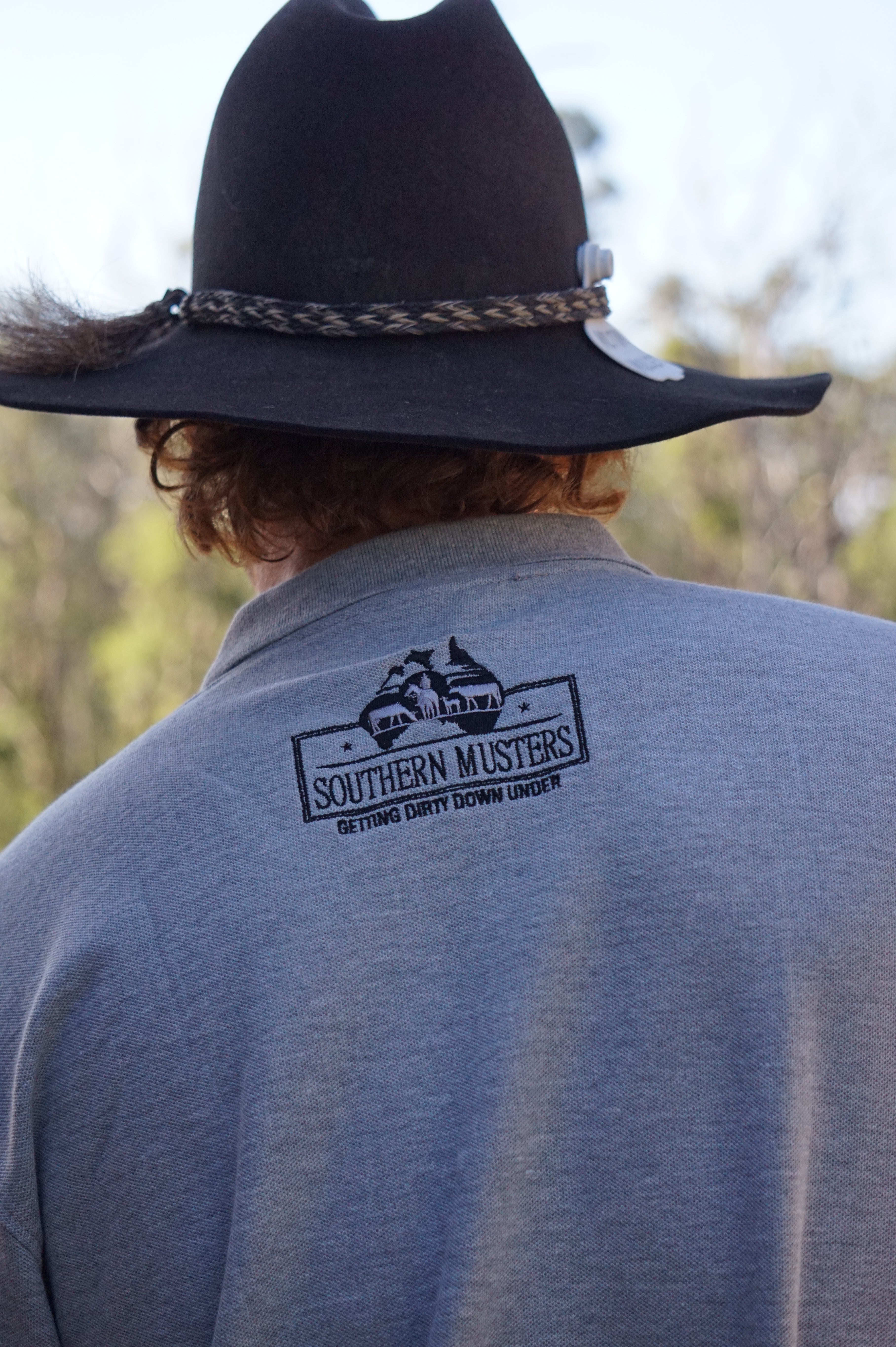 Southern Musters Grey Polo shirt