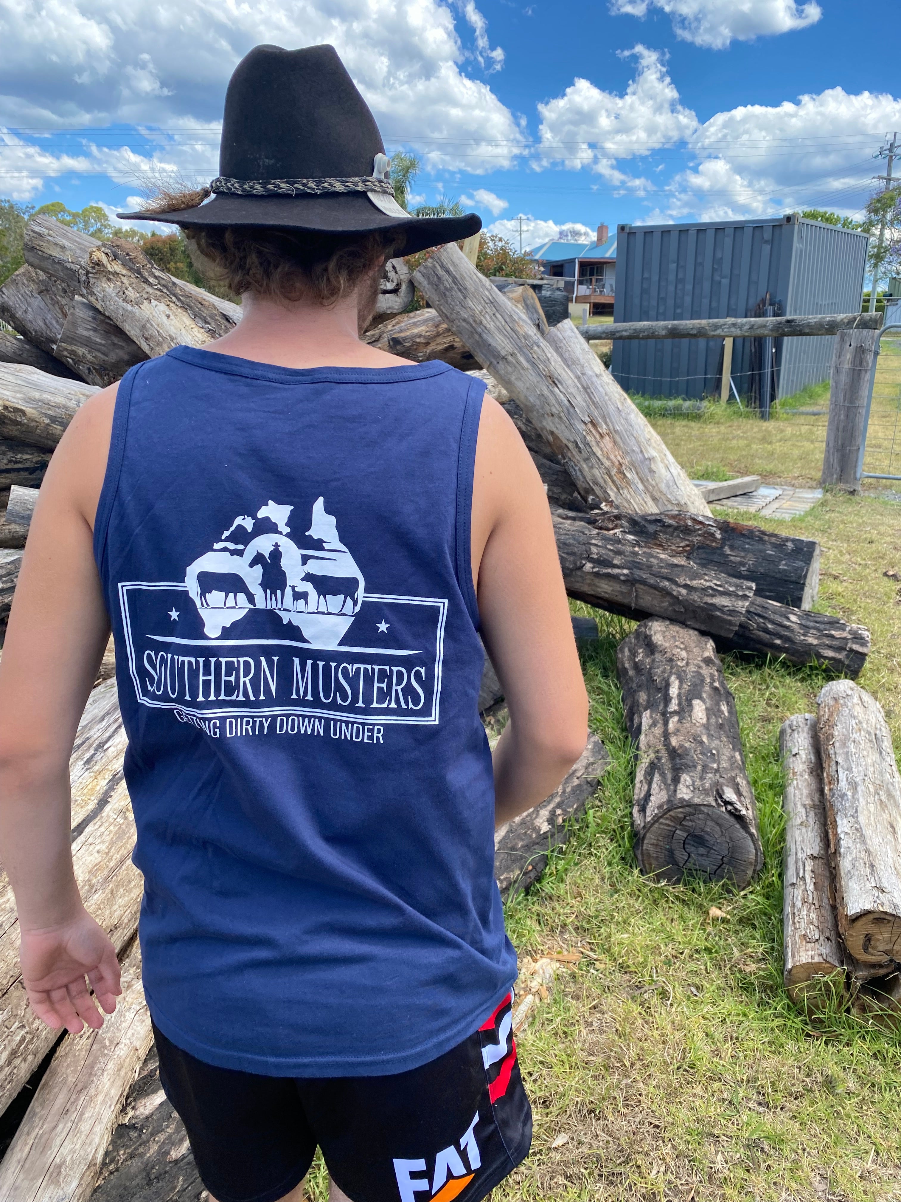 Southern Musters Navy Blue Singlet