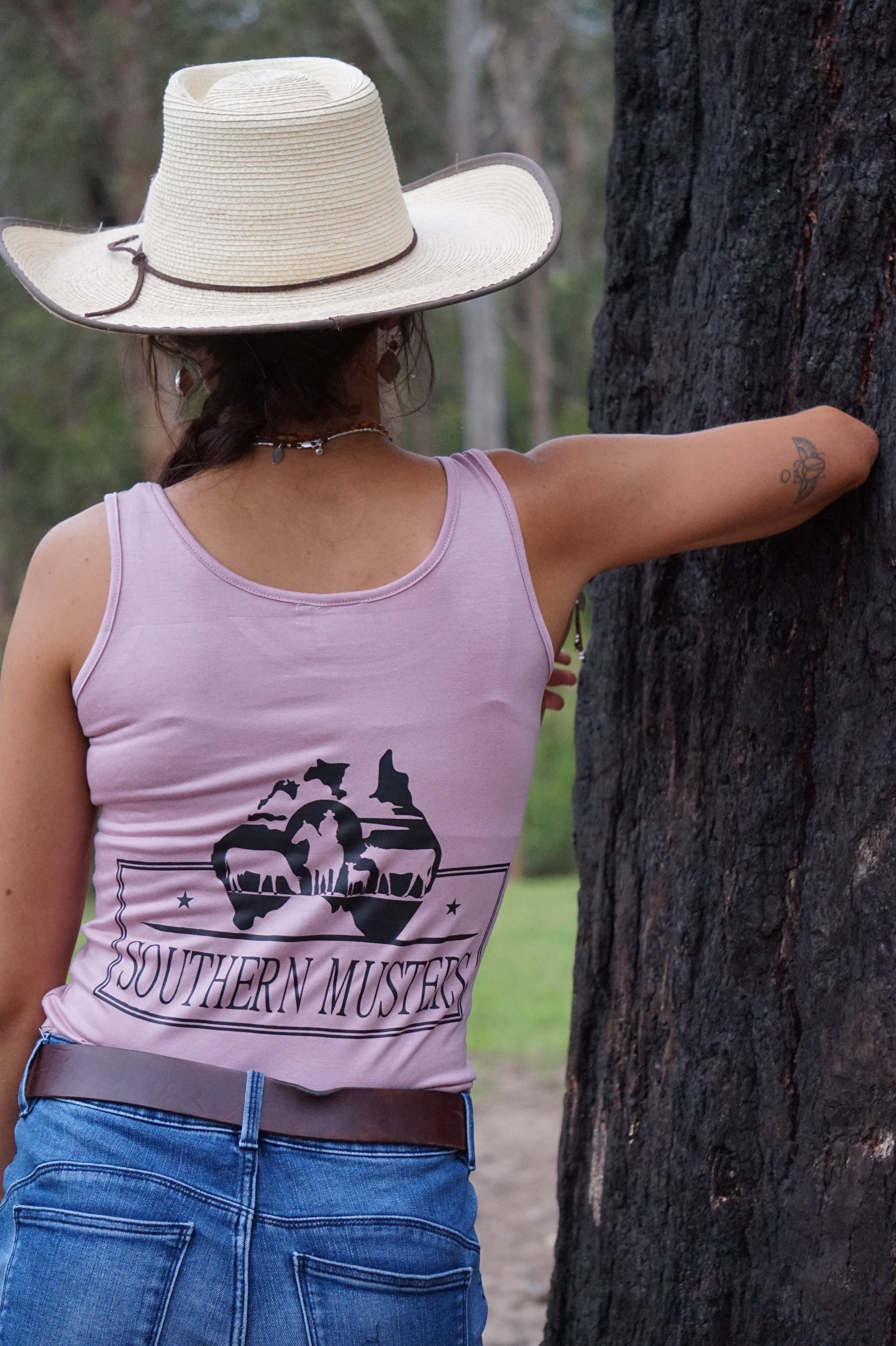 Southern Musters Ladies Pink Singlet