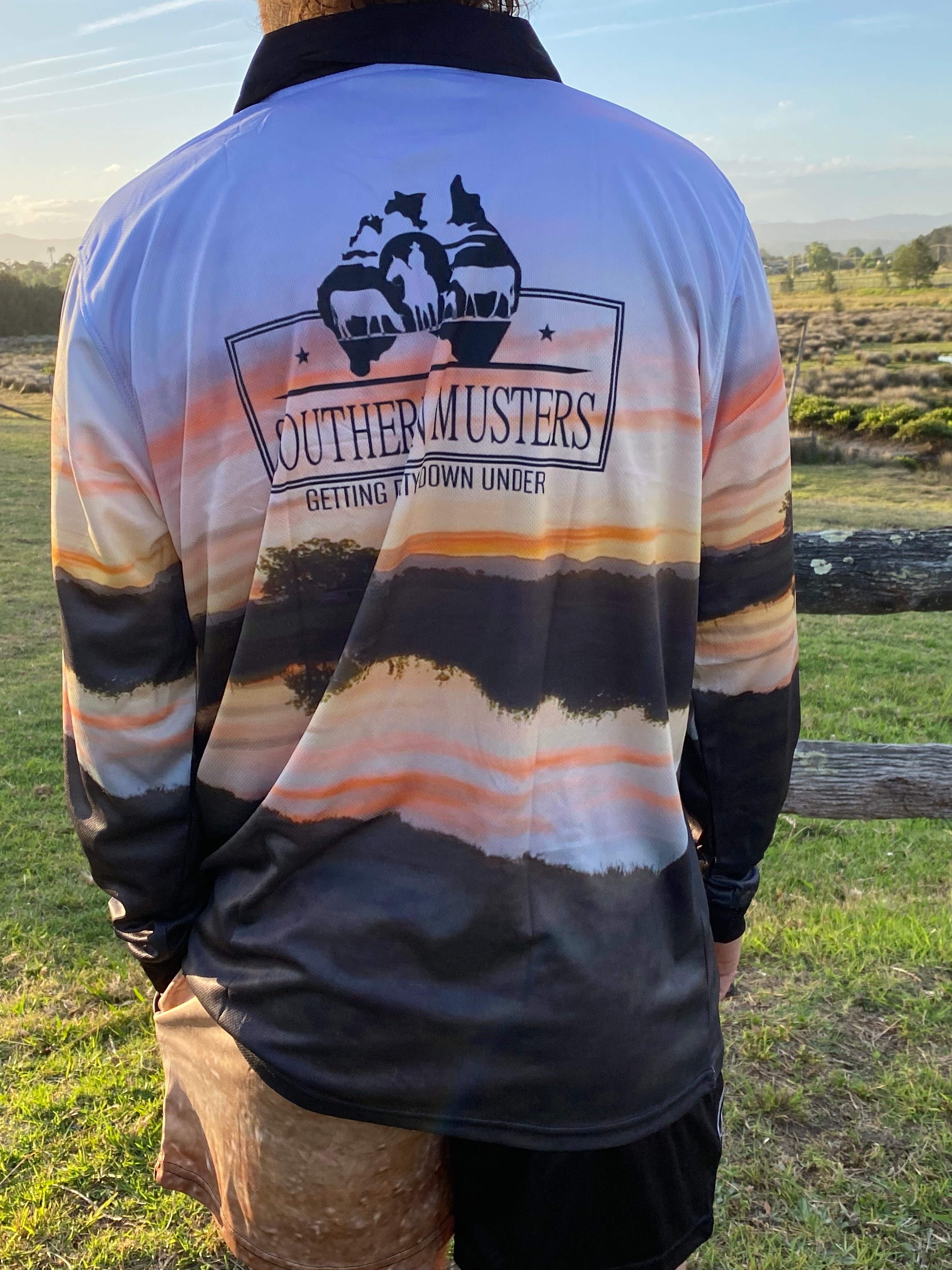 Southern Musters Sundown Fishing Shirt